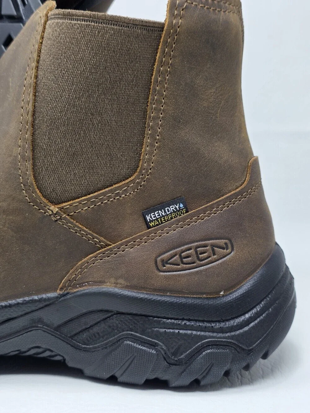Keen Boots Mens Size 13 Brown Waterproof Chelsea Insulated Hiking 1031166 New